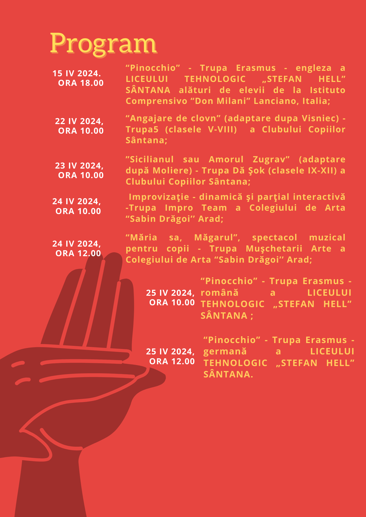 program festival de teatru